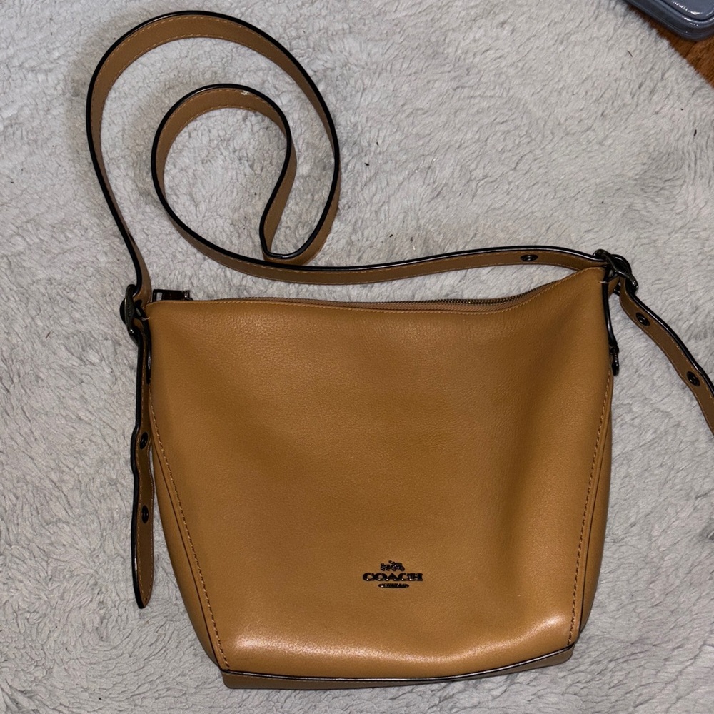 Coach Caramel Leather Crossbody Bag